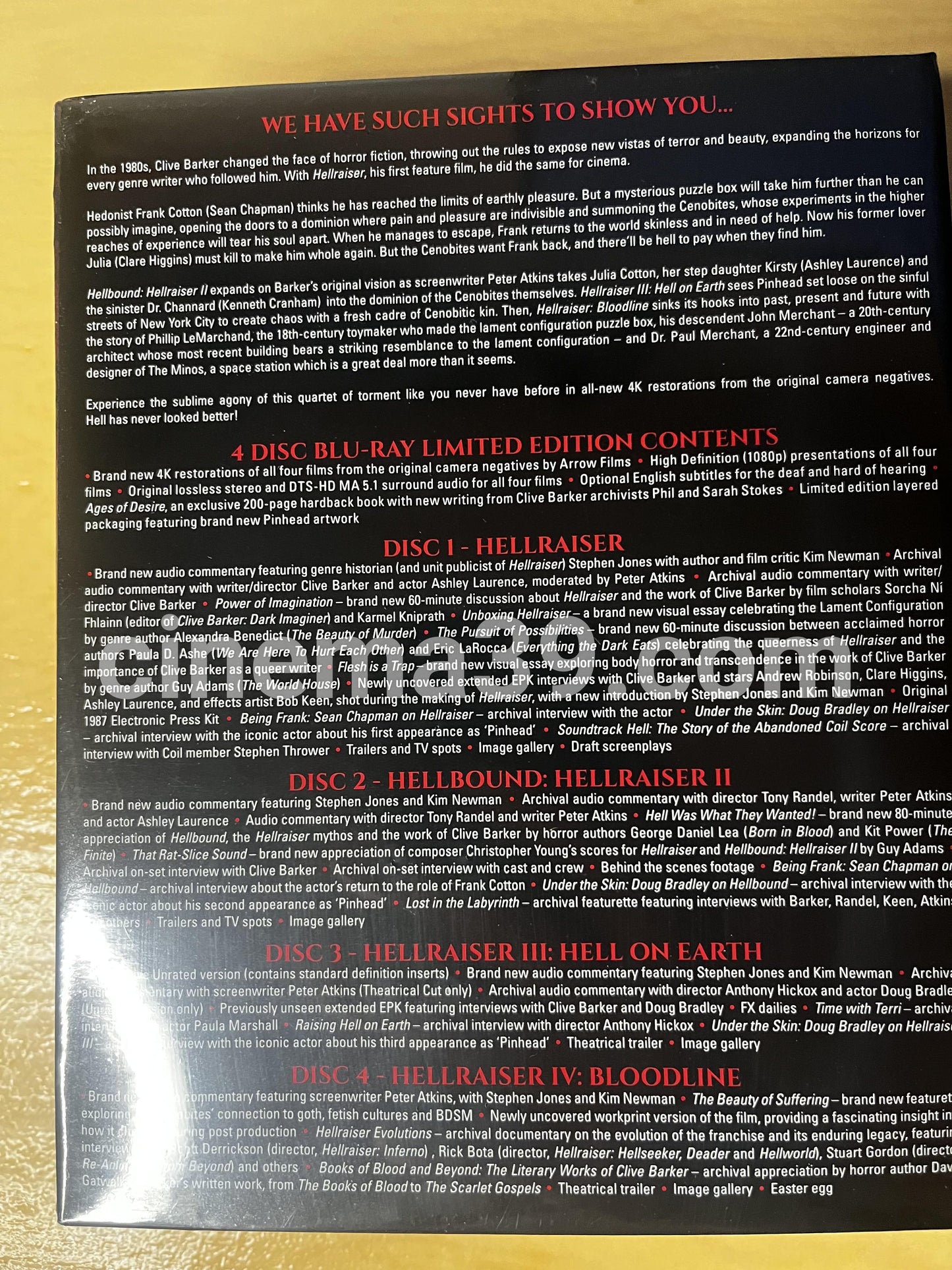 Hellraiser: Quartet Of Torment Película Blu-ray Edición Limitada