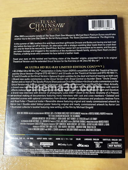 The Texas Chainsaw Massacre: The Beginning Película 4K Edición Limitada