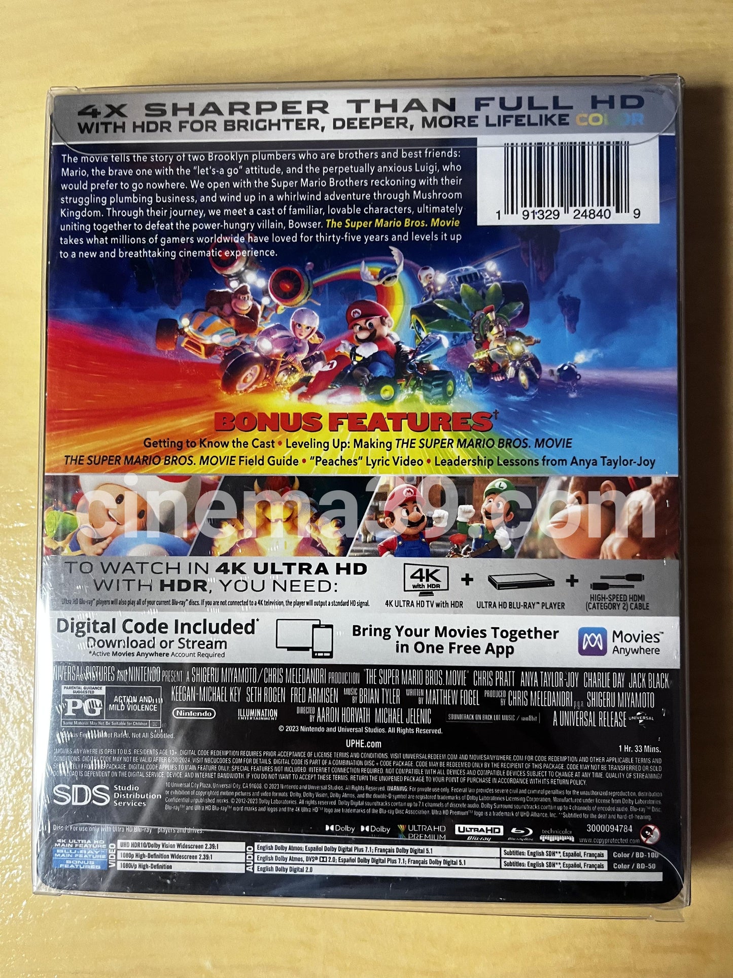Super Mario Bros Película 4K Steelbook Edición Power Up