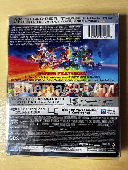 Super Mario Bros Película 4K Steelbook Edición Power Up