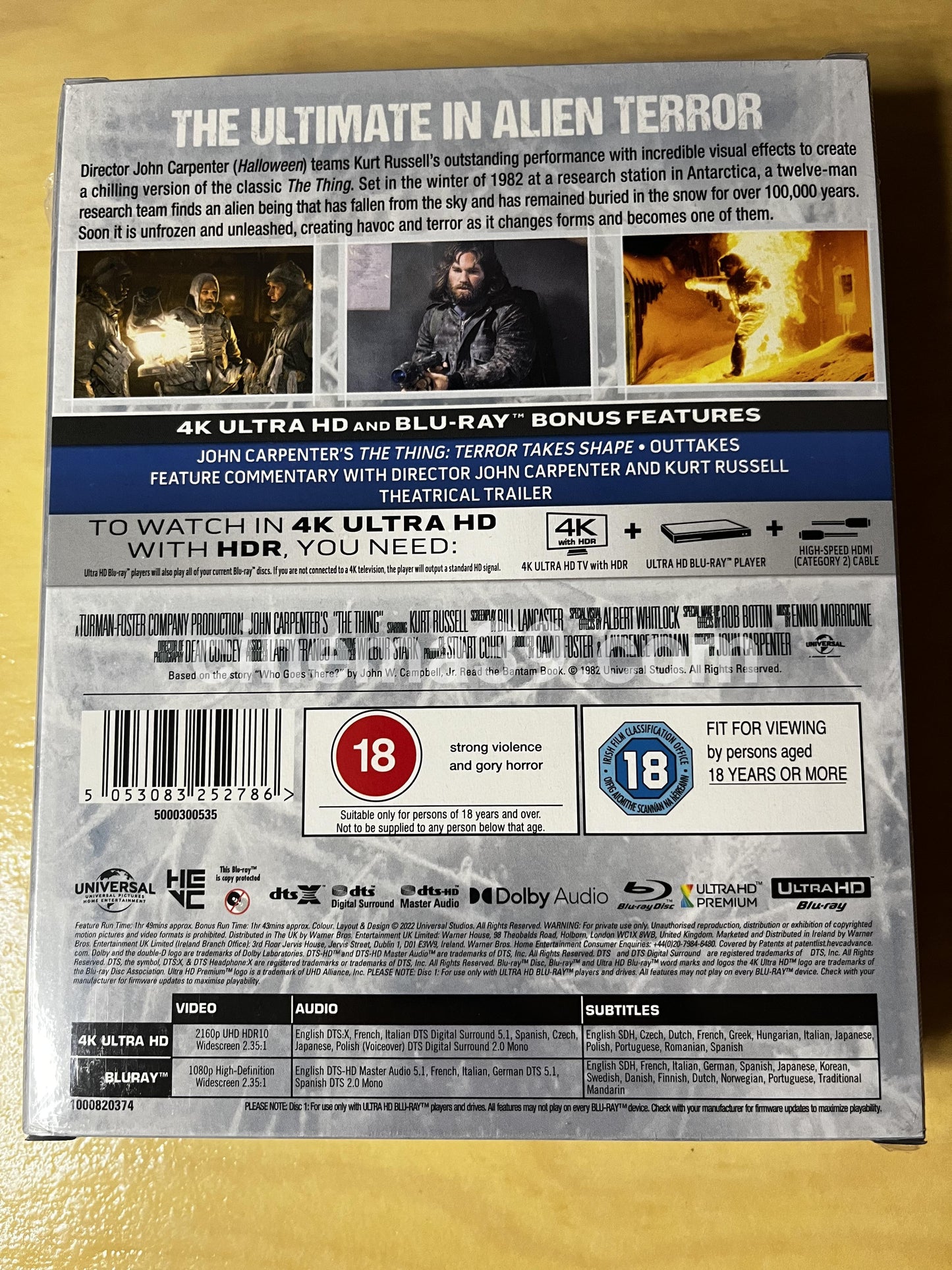The Thing Titans of Cult Edición Limitada 4K Ultra HD Blu-ray Steelbook