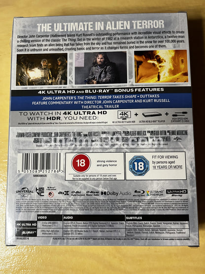The Thing Titans of Cult Edición Limitada 4K Ultra HD Blu-ray Steelbook