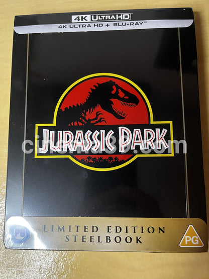 Jurassic Park Steelbook 4K UHD + Blu-Ray Edición limitada