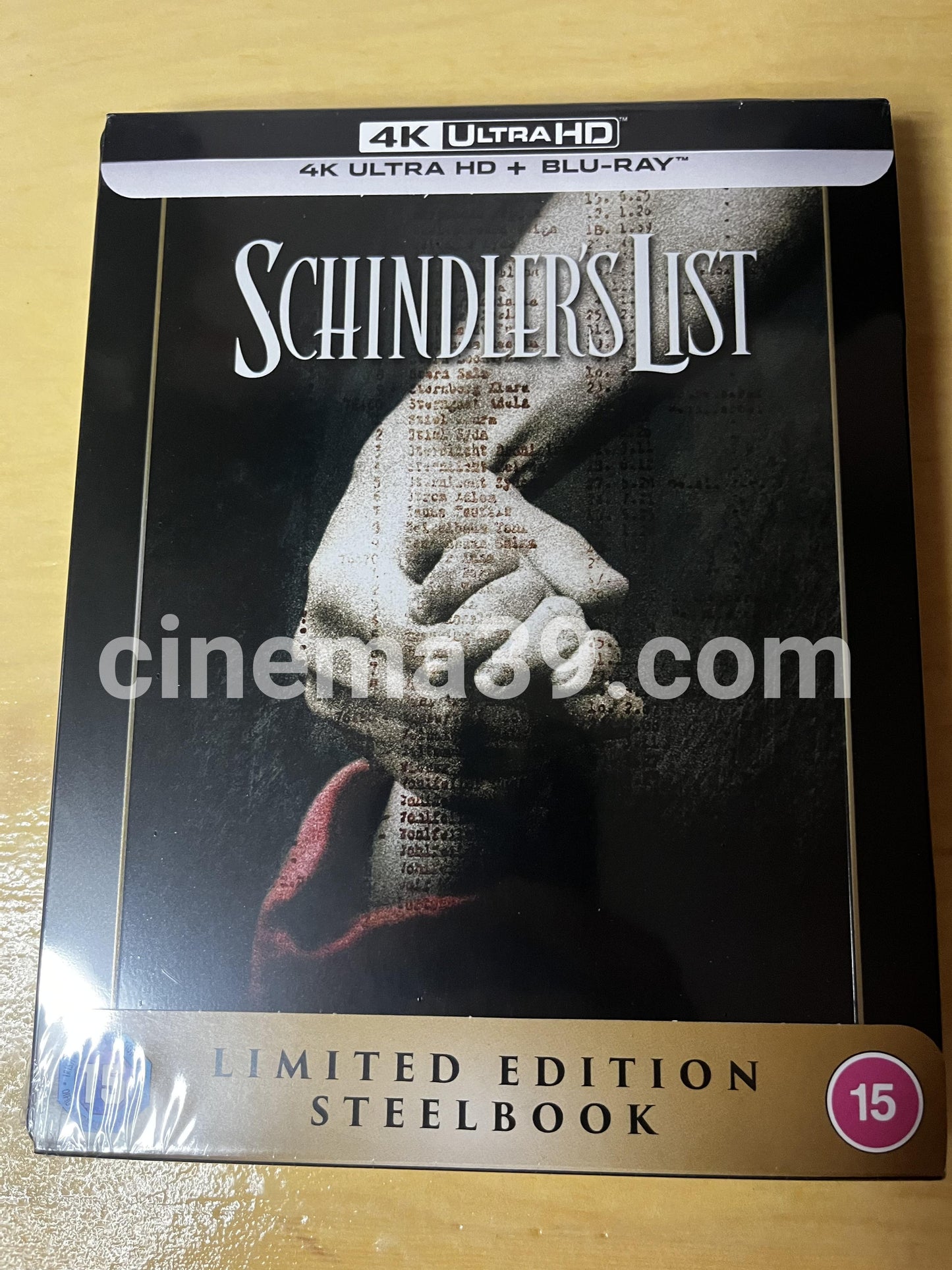 Schindler's List Edición Limitada Steelbook 4K UHD + Blu-Ray