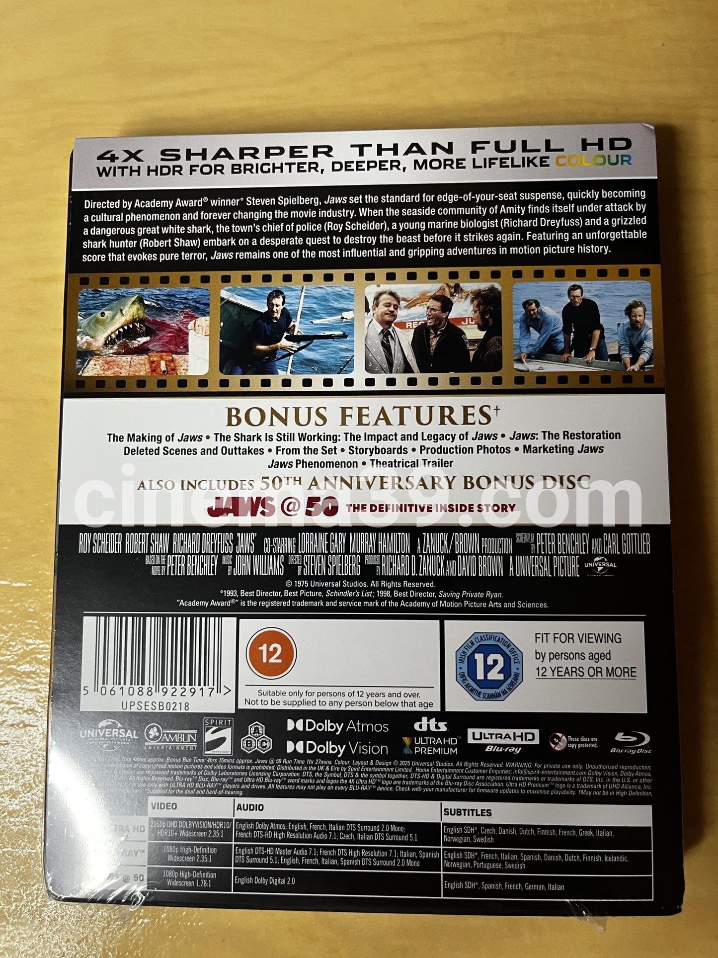 Jaws Edición Limitada Steelbook 4K UHD + Blu-Ray