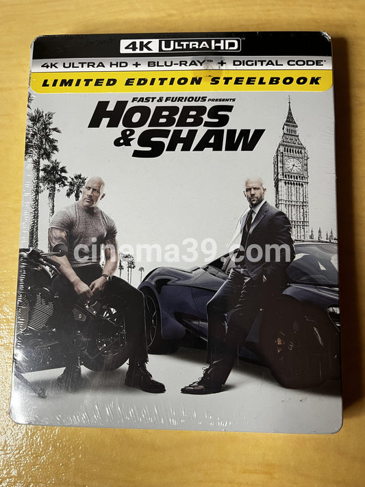 Fast & Furious presenta: Hobbs & Shaw Steelbook 4K Ultra HD + Blu-ray + Digital