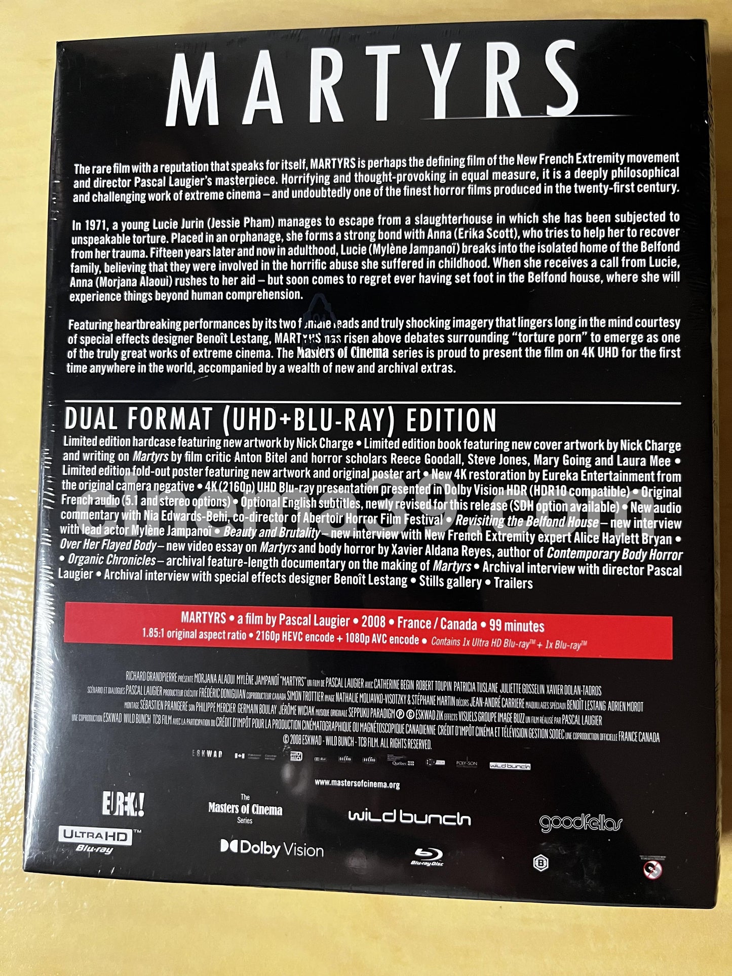 Martyrs Película 4K + Bluray Edición Limitada