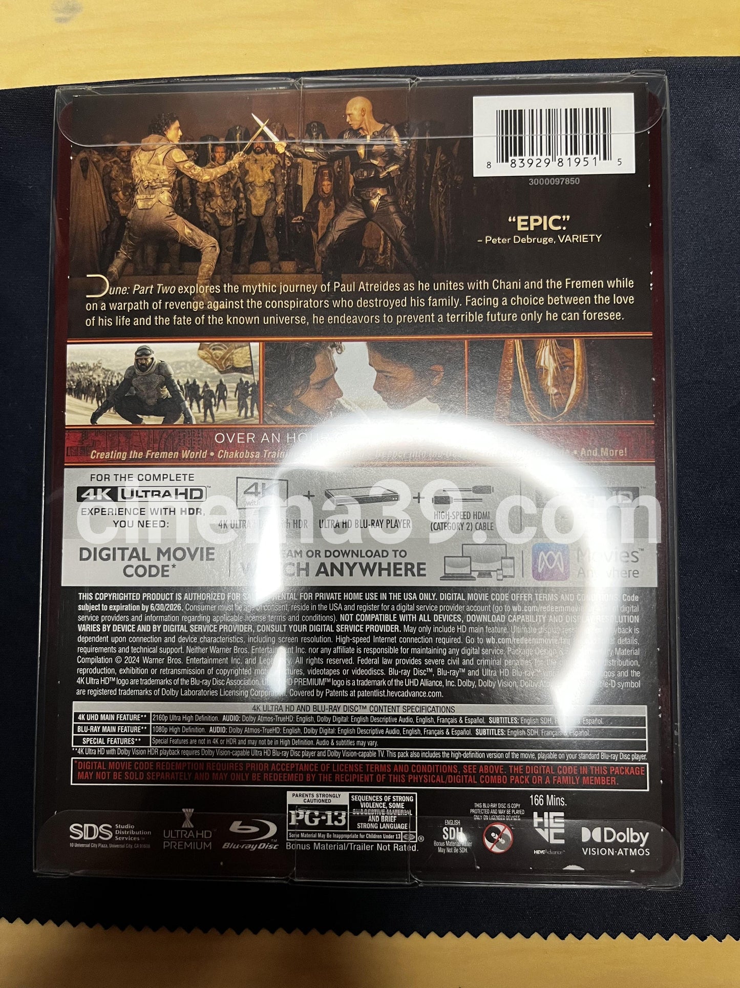 [Usado] Dune: Part Two Steelbook 4K + Blu-ray
