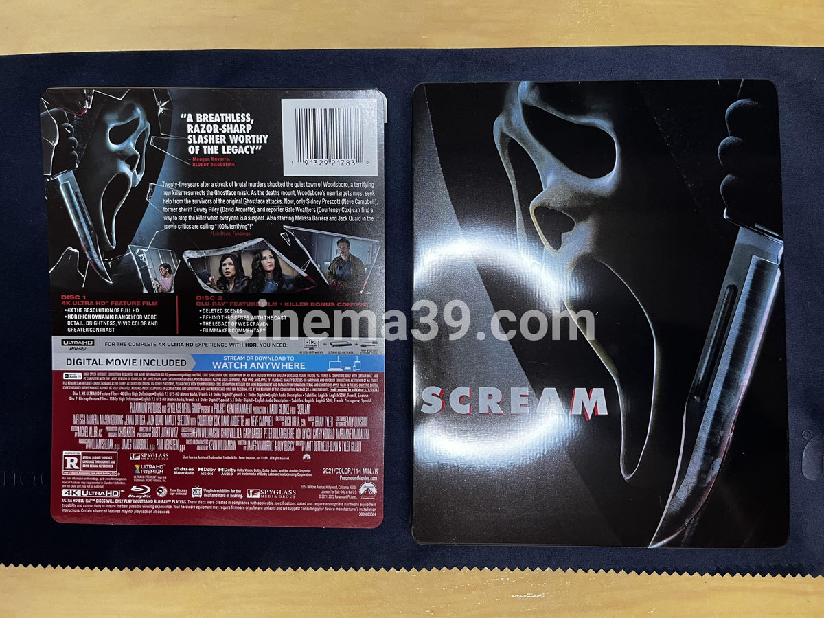 Scream Colección 7 Películas Steelbooks 4K