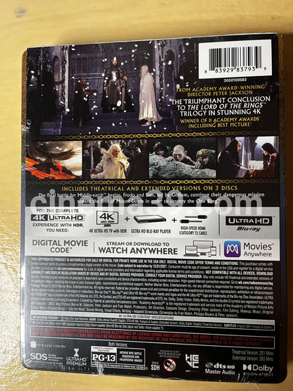 The Lord of the Rings: The Return of the King Steelbook 4K + Blu-ray