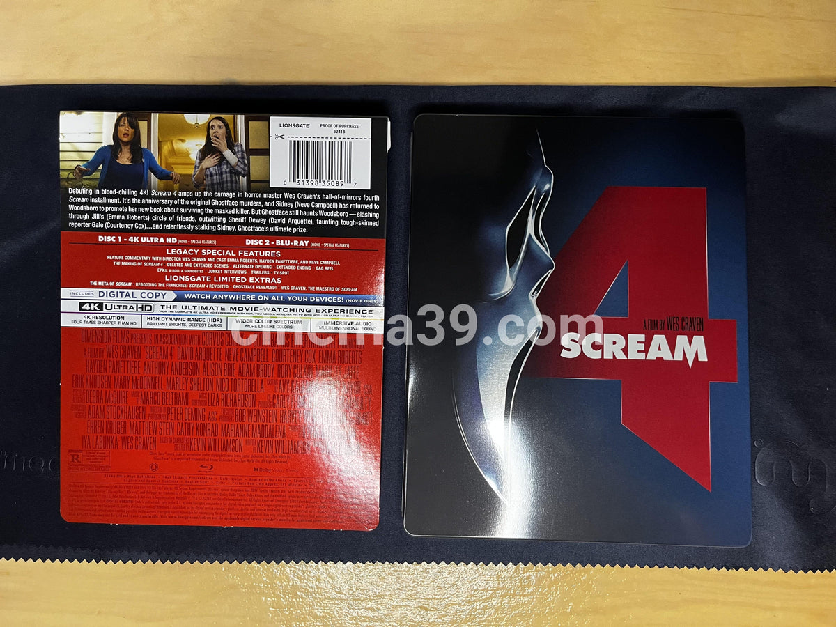 Scream Colección 7 Películas Steelbooks 4K