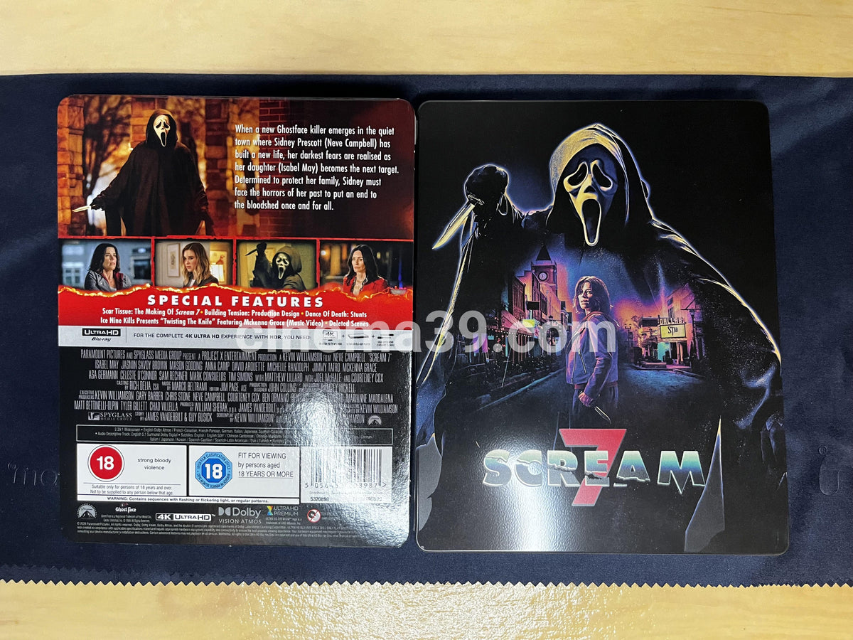 Scream Colección 7 Películas Steelbooks 4K