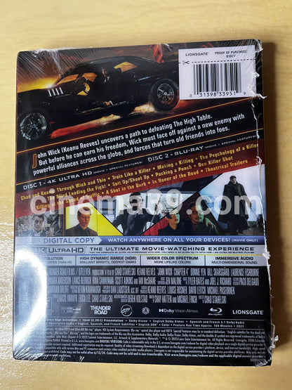 John Wick Colección Steelbooks + Blu-ray