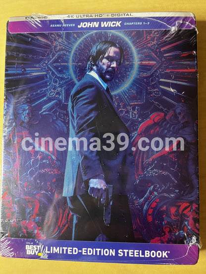 John Wick Colección Steelbooks + Blu-ray
