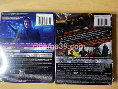 John Wick Colección Steelbooks + Blu-ray