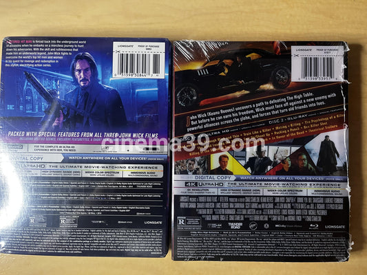 John Wick Colección Steelbooks + Blu-ray