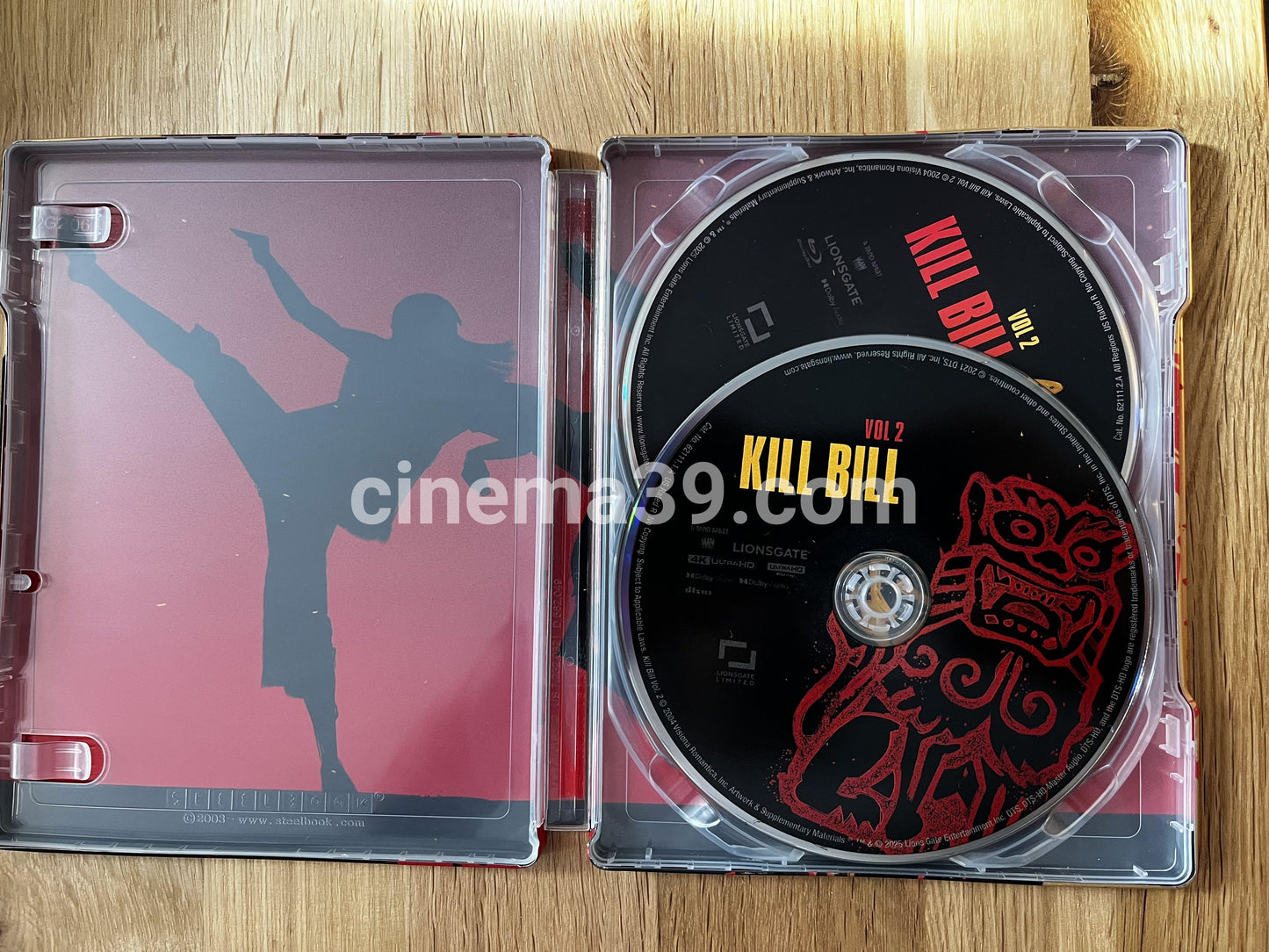 Kill Bill Vol2 4K UHD + Blu-ray Steelbook