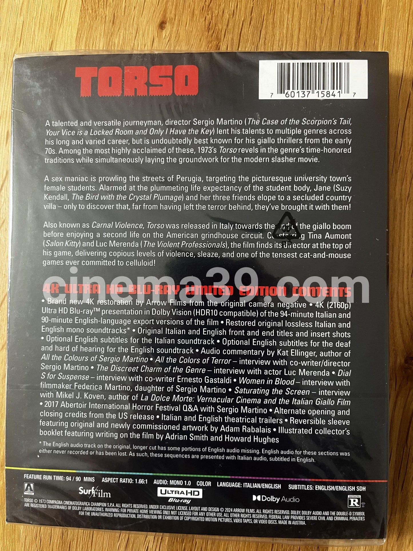 Torso Edición Limitada 4K UDH