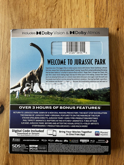 Jurassic Park con Slip 4K UHD + Blu-ray + Digital