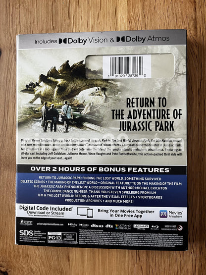 Lost World: Jurassic Park con Slip 4K UHD + Blu-ray + Digital