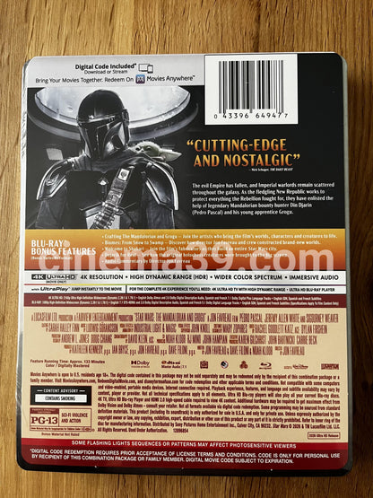 The Mandalorian And Grogu Steelbook 4K UHD + Blu-ray + Digital