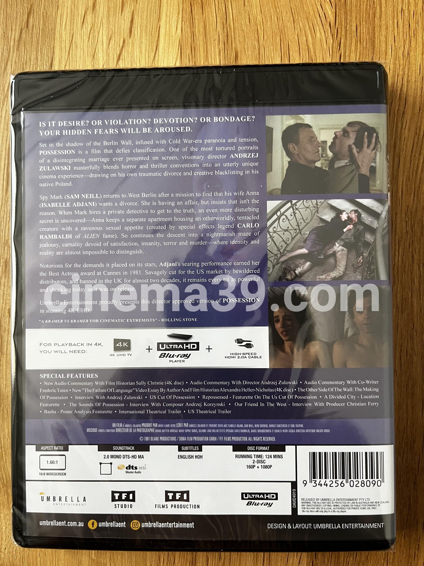 Possession con Slip 4K UHD + Blu-ray Umbrella