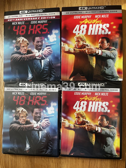 48hrs y Another 48hrs 4k UHD + Blu-ray + Digital