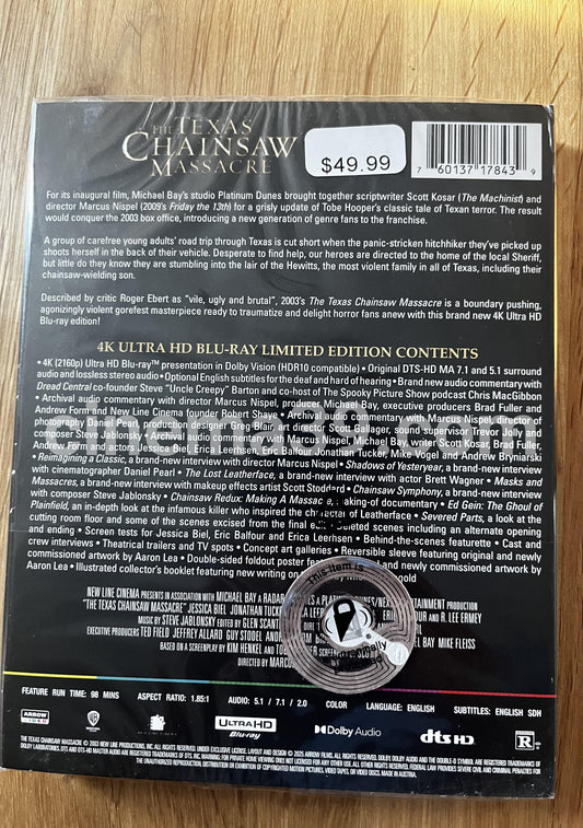 Texas Chainsaw Massacre Edición Limitada 4K UHD