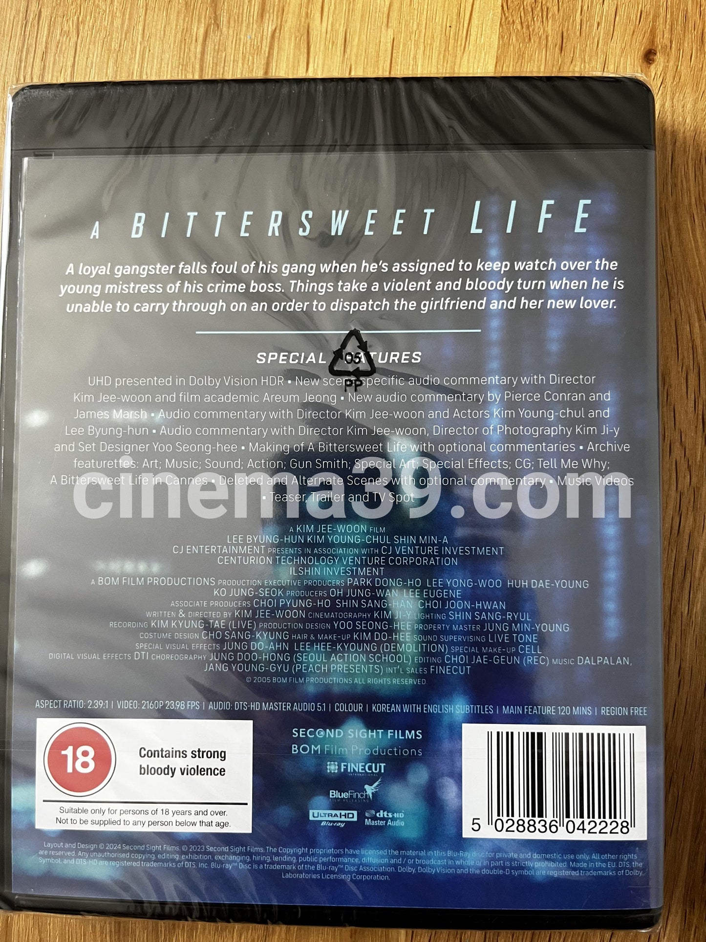 A Bittersweet Life Película 4K Second Sight Edición Estandard