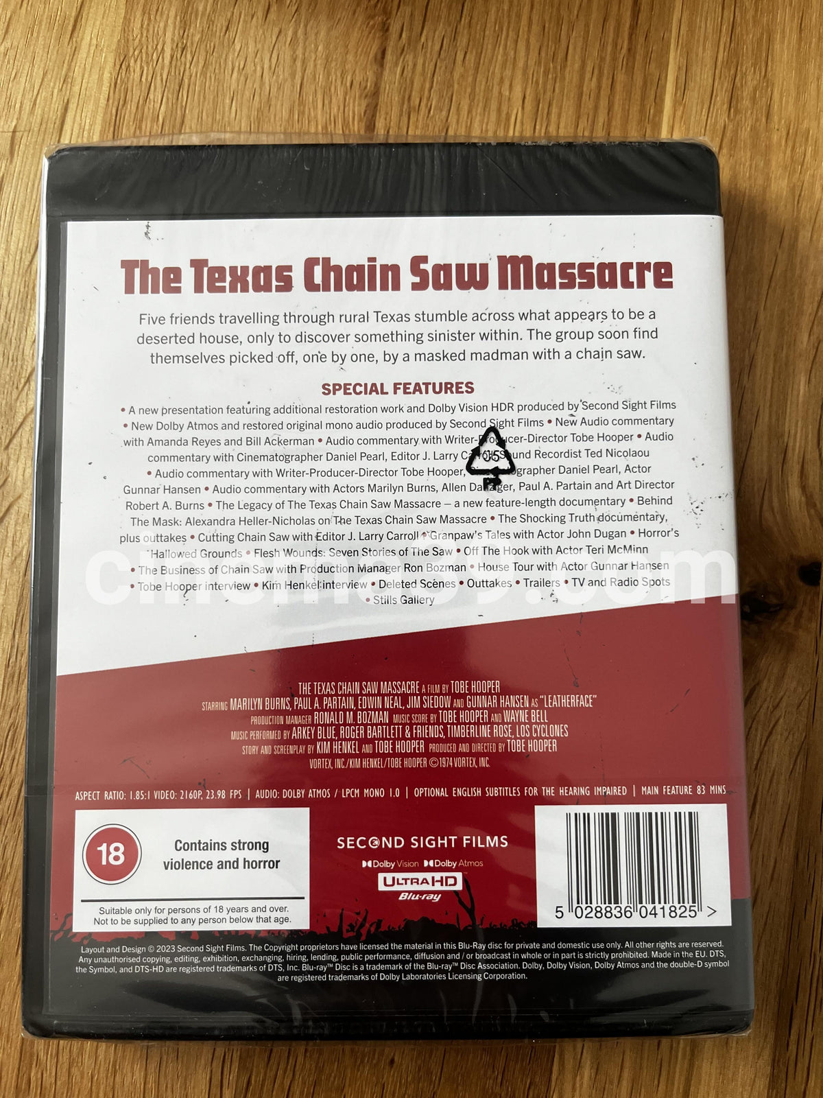 The Texas Chainsaw Massacre Película 4K UHD Second Sight
