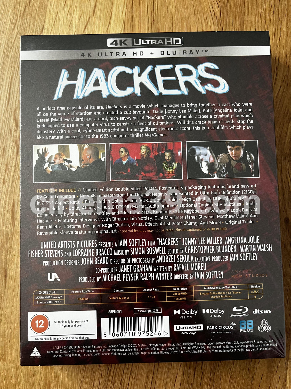 Hackers Película 4K Edición Deluxe Limitada