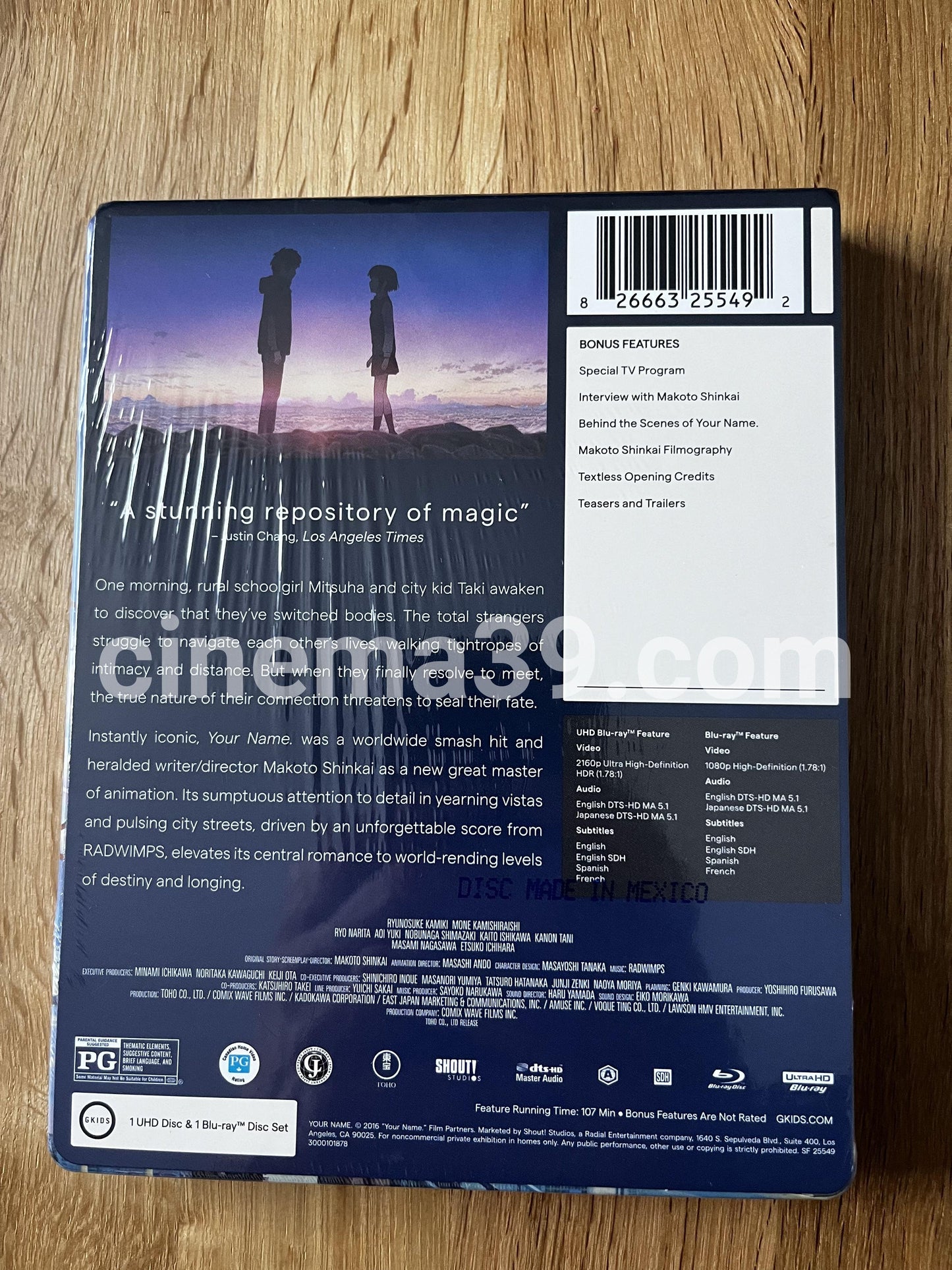 Your Name Steelbook 4K Edición Limitada