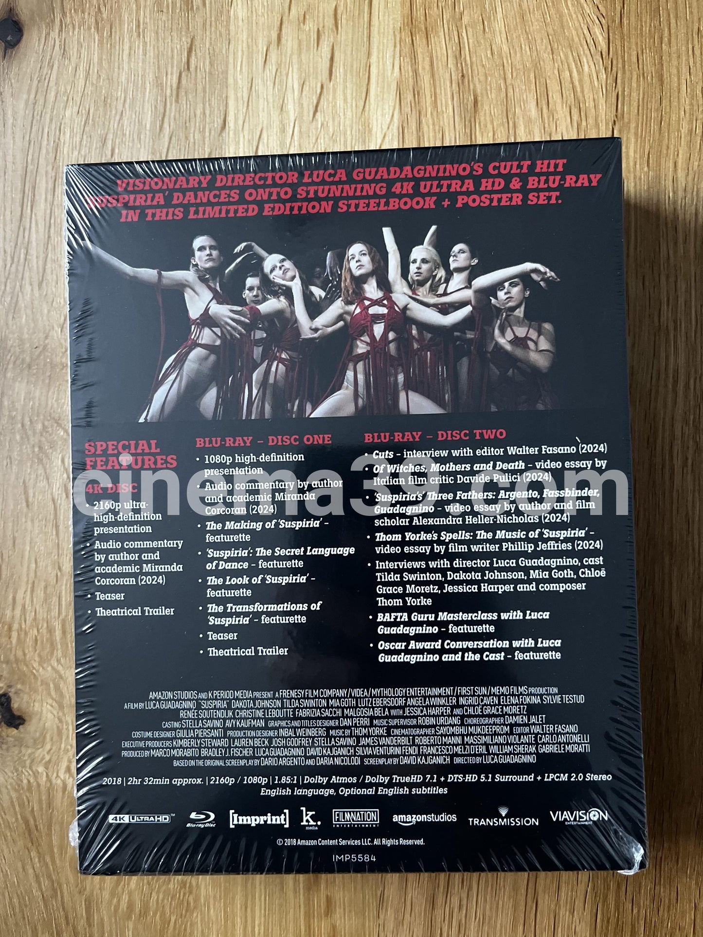 Suspiria (2018) Steelbook 4K UHD + Blu-ray Edición Limitada