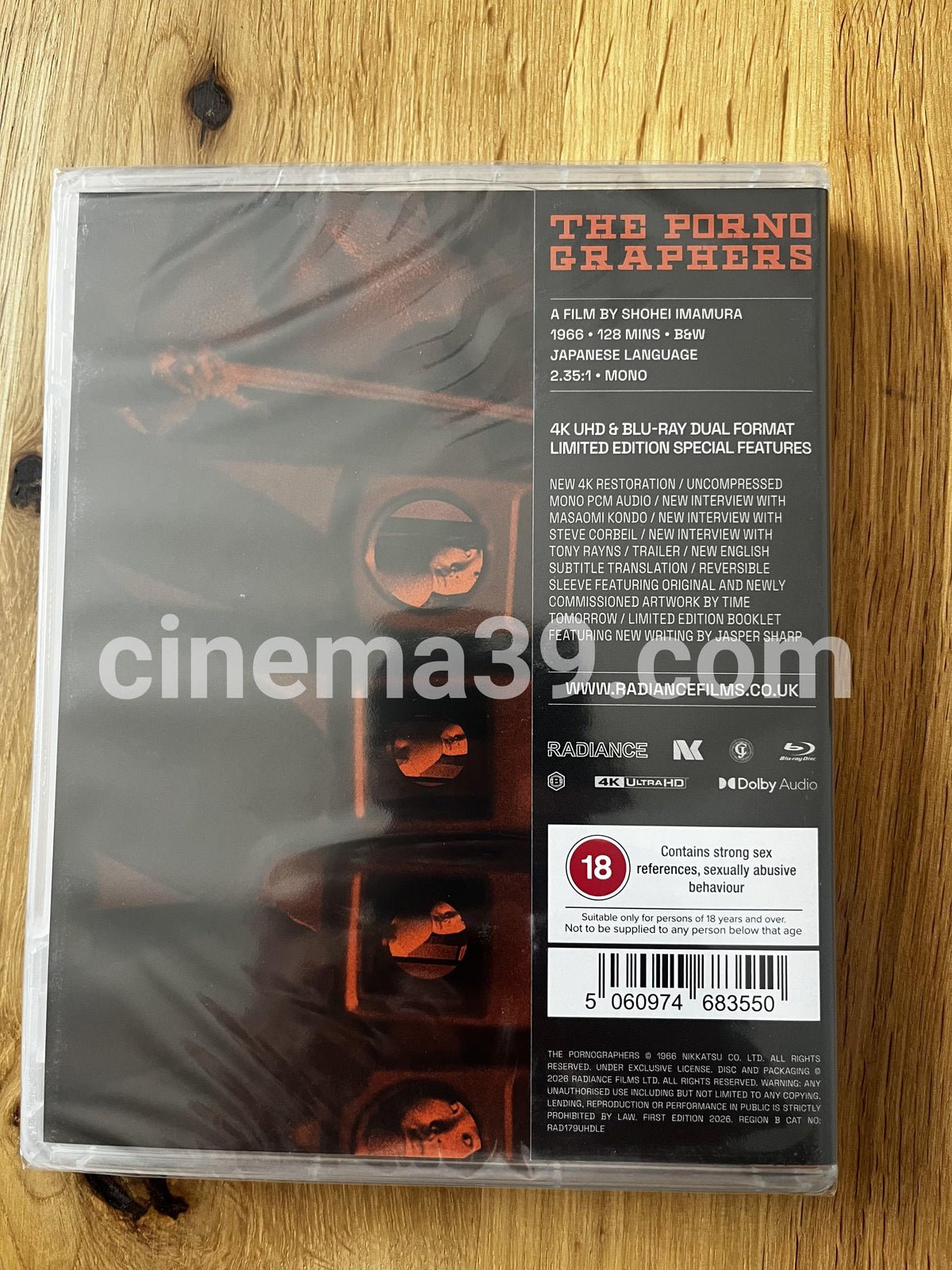 The Pornographers (1966) 4K UHD + Blu-ray + Digital Edición Limitada
