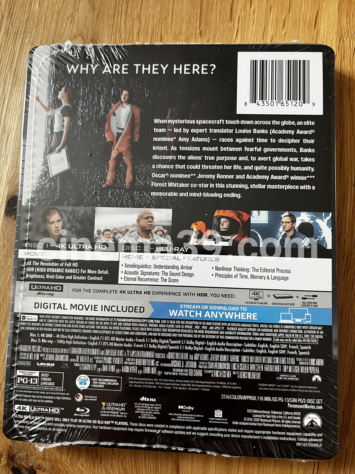 Arrival Steelbook Edición Limitada 4K UHD + Blu-ray + Digital