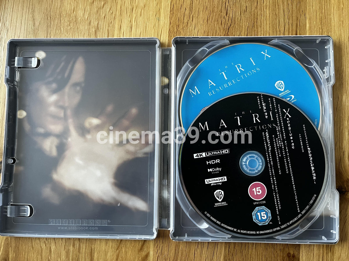 Matrix Resurections 4K Steelbook + Blu-ray
