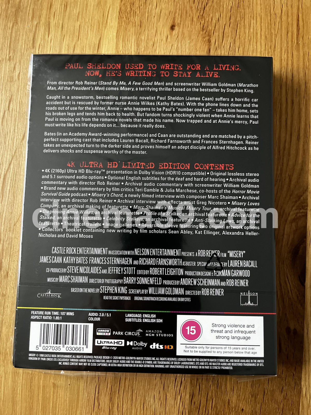 Misery Película 4K Edición Limitada