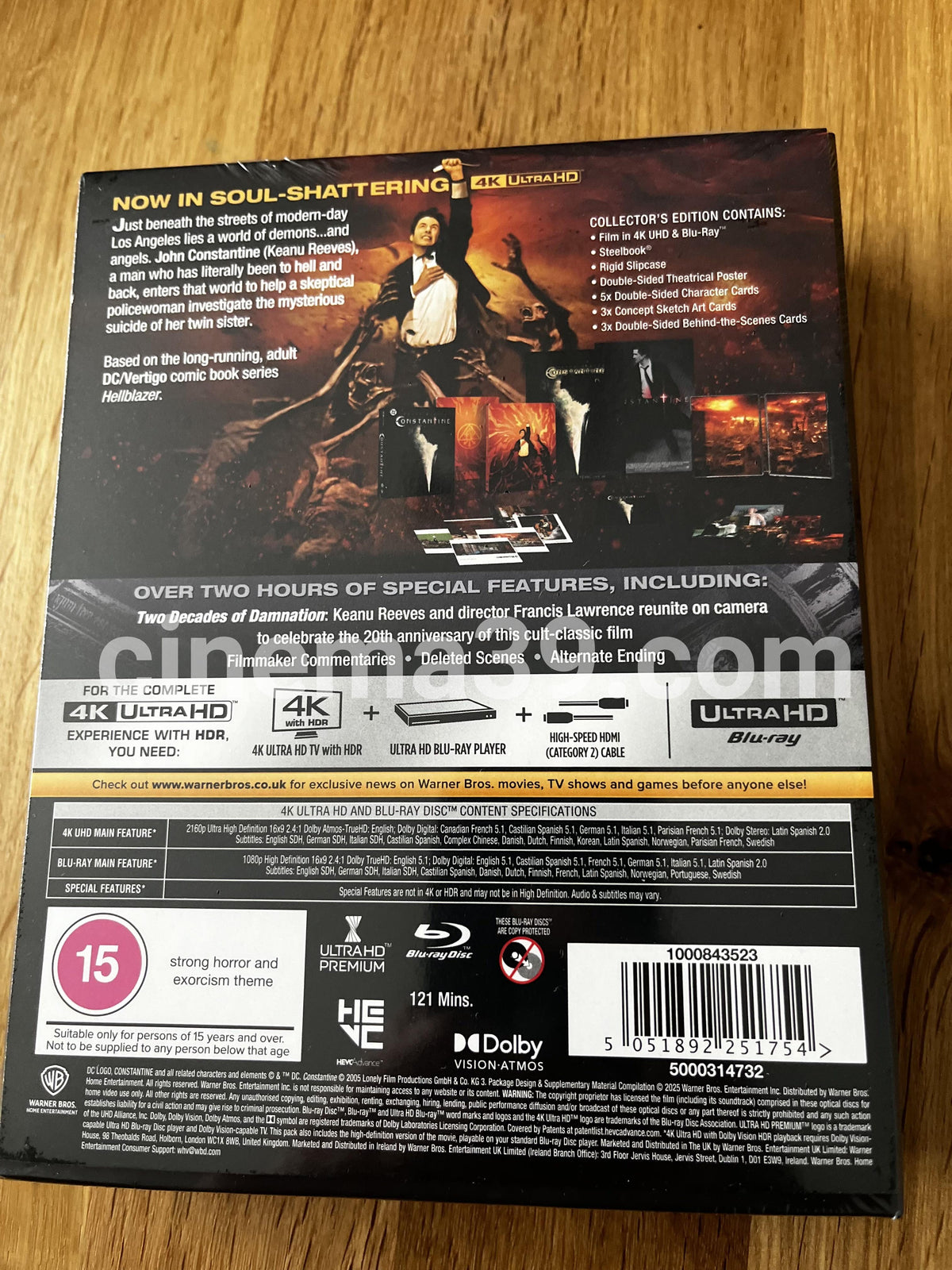 Constantine Steelbook 4K UHD + Blu-ray Edición Coleccionista