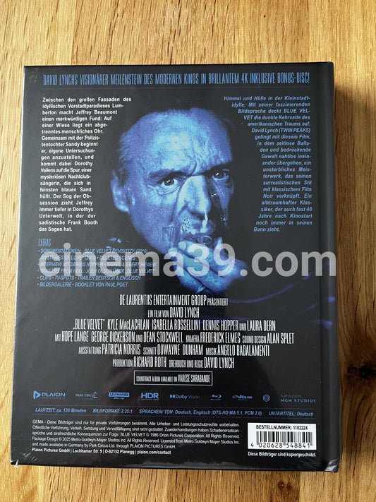 Blue Velvet Película 4K + Blu-ray Mediabook