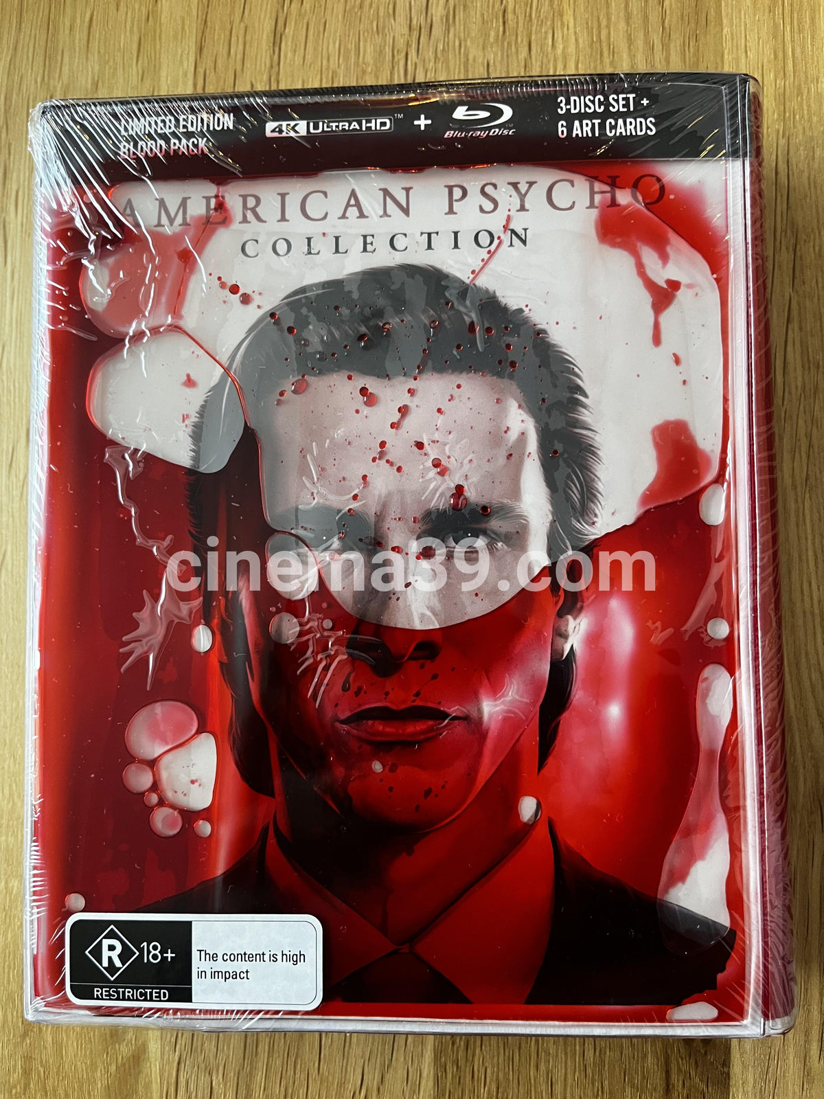 American Psycho Colección Blood Pack Edición Limitada 4K + Blu-ray