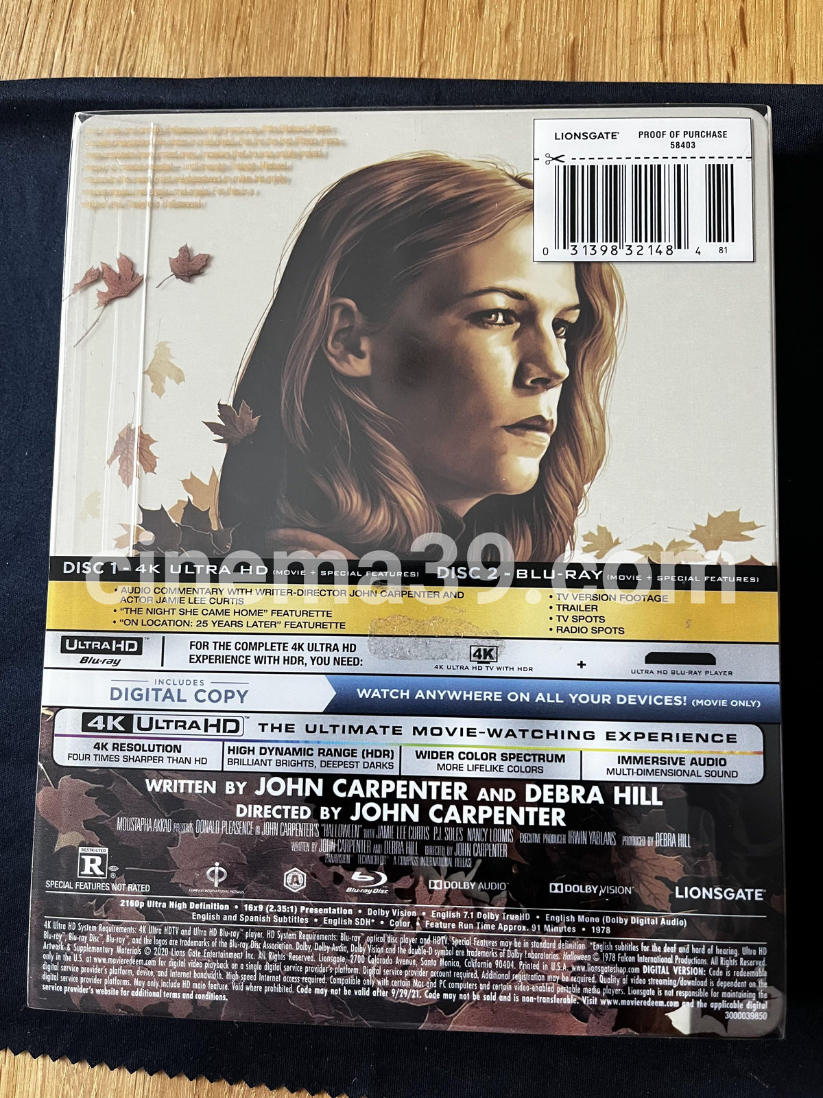 Halloween Steelbook 4K UHD + Blu-ray Lionsgate