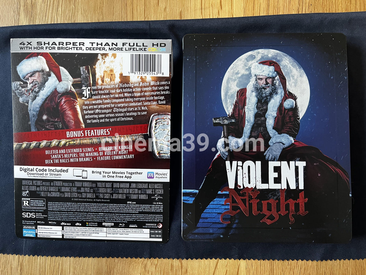 Violent Night Steelbook 4K + Blu-ray