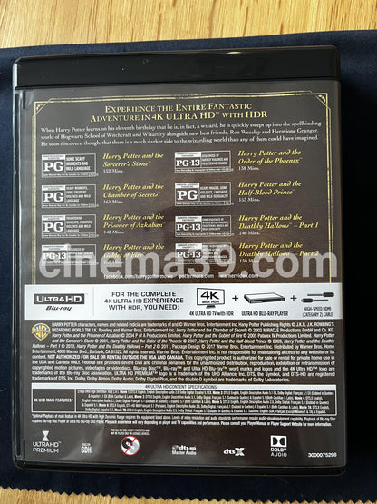 Harry Potter Colección de 8 Películas 4K UHD + Blu-ray