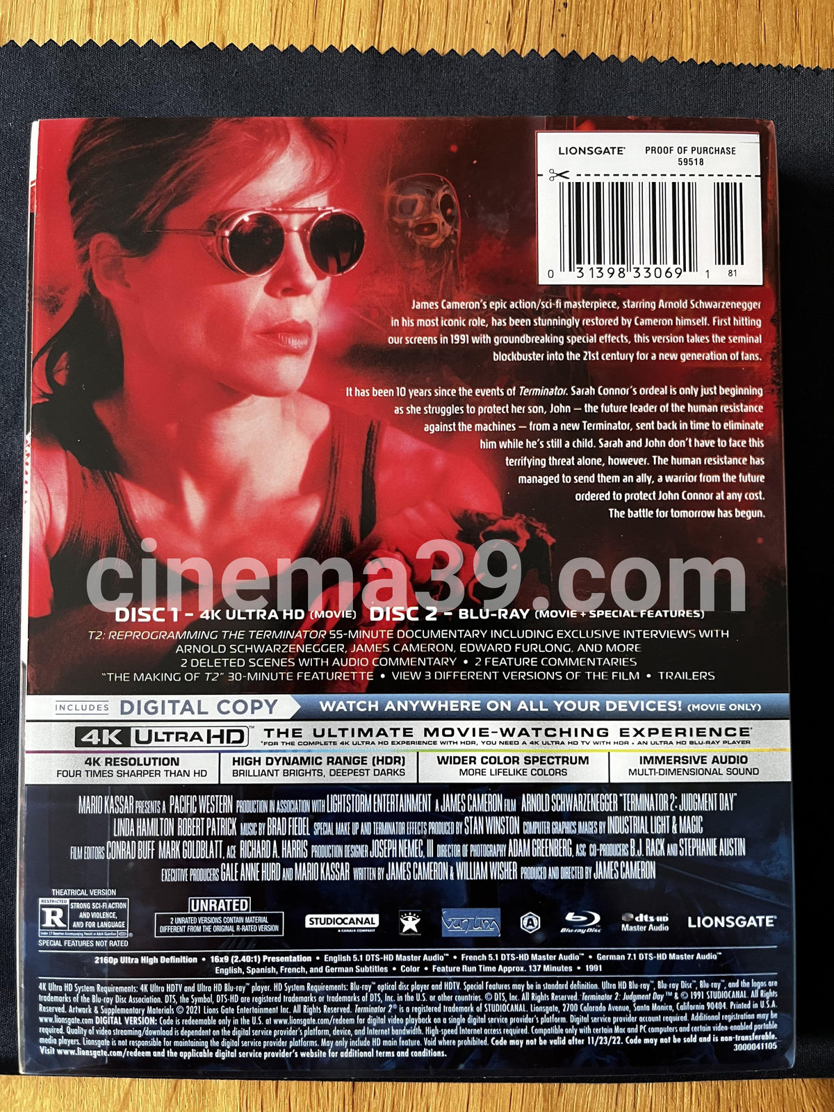 Terminator 2 Steelbook 4K UHD + Blu-ray