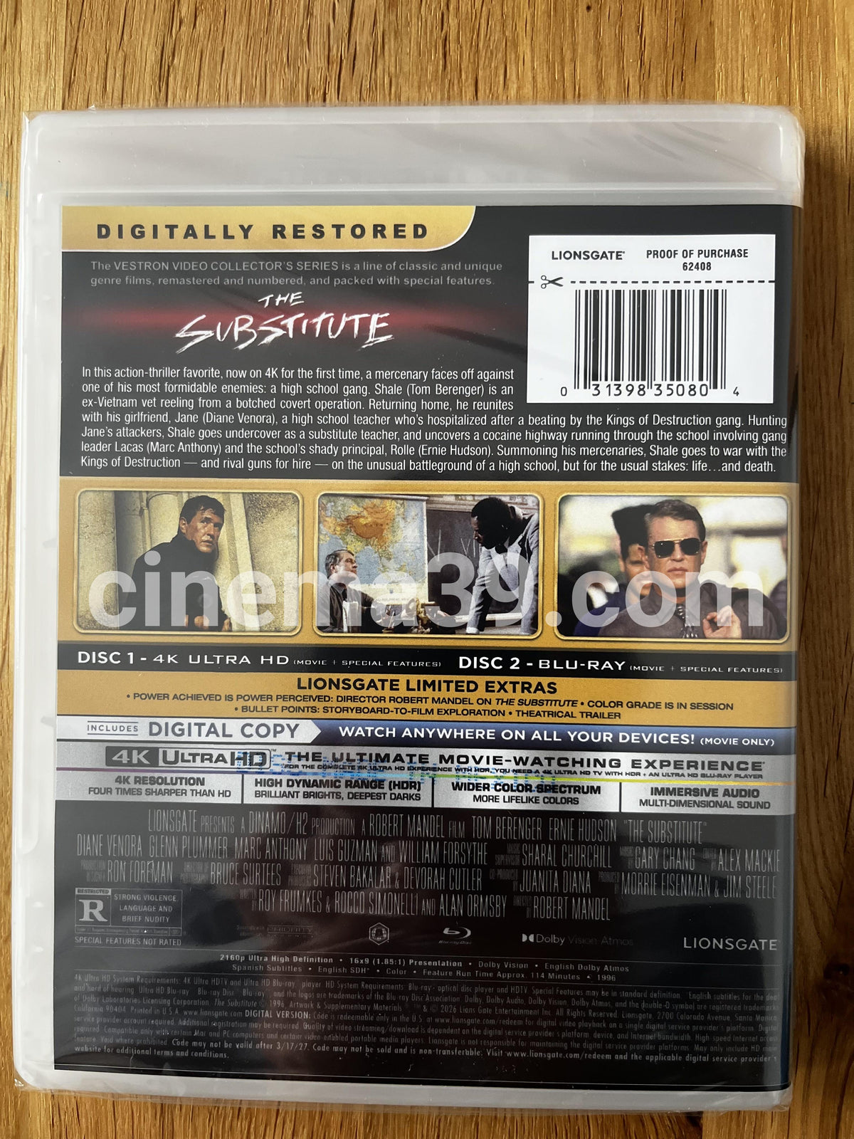 The Substitute Película 4K + Blu-ray