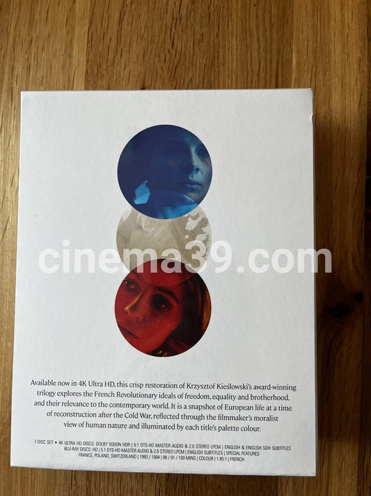 The Three Colours Trilogy Blue / White / Red Película 4K UHD + Blu-Ray