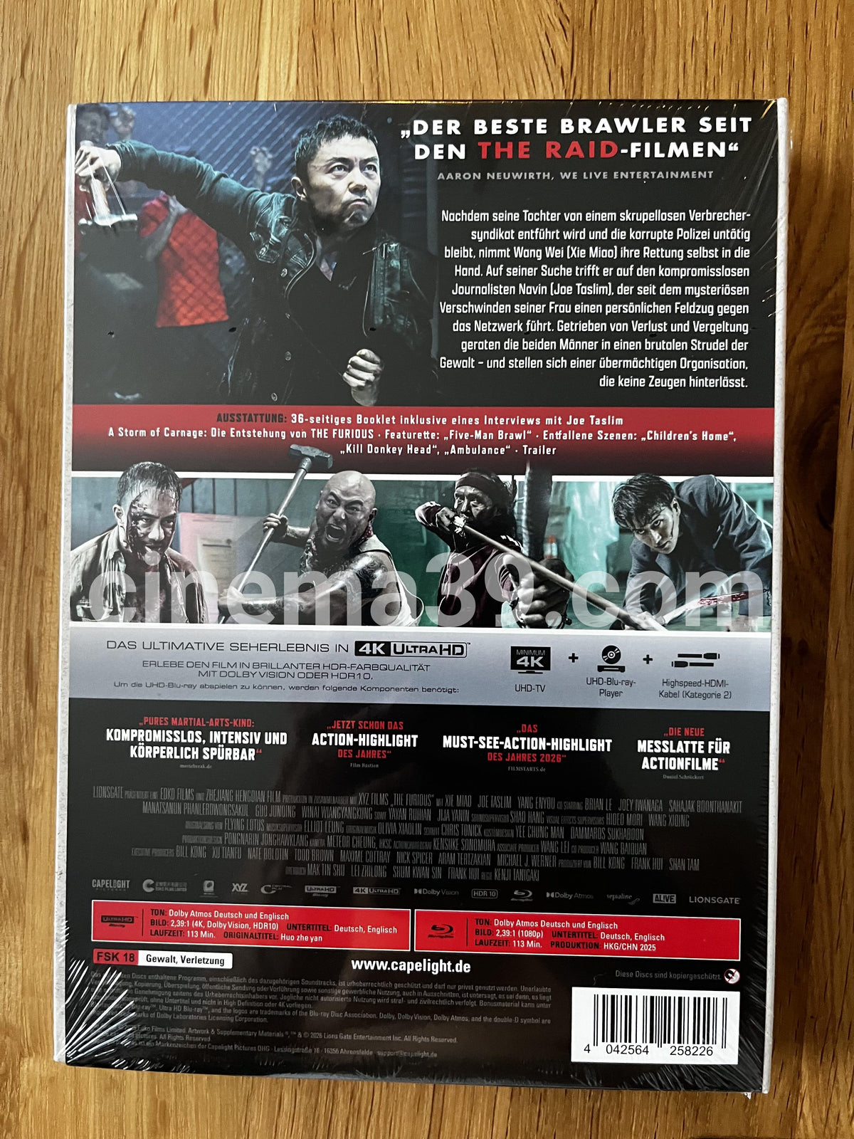 Furious Mediabook Película 4K UHD + Blu-ray