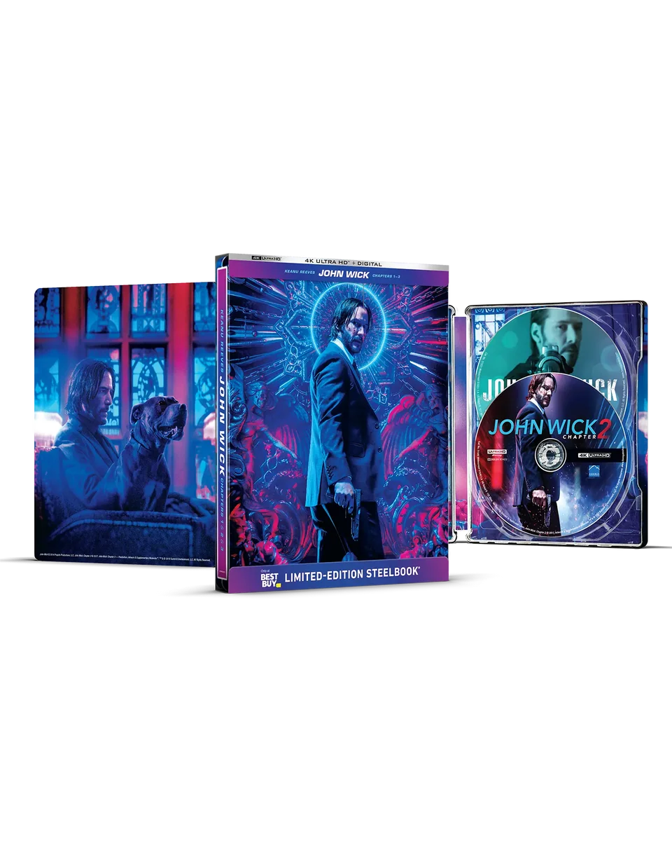 John Wick Colección Steelbooks + Blu-ray