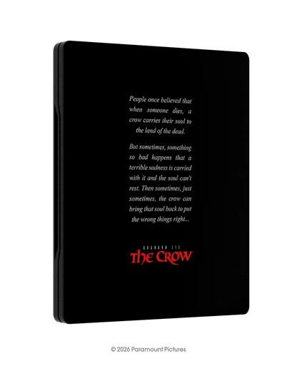 The Crow Steelbook 4K Importado
