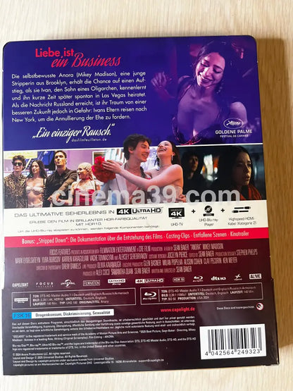 Anora Steelbook 4k Edición Limitada 4k Steelbook